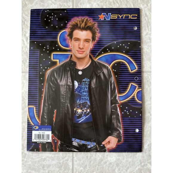 JC NSYNC Folder From 2002 Y2K Excellent Condition - Picture 2 of 4